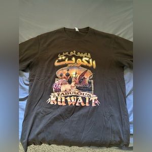 Vintage Kuwait T-shirt Size XL Men Brown